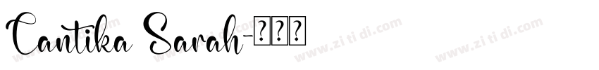 Cantika Sarah字体转换